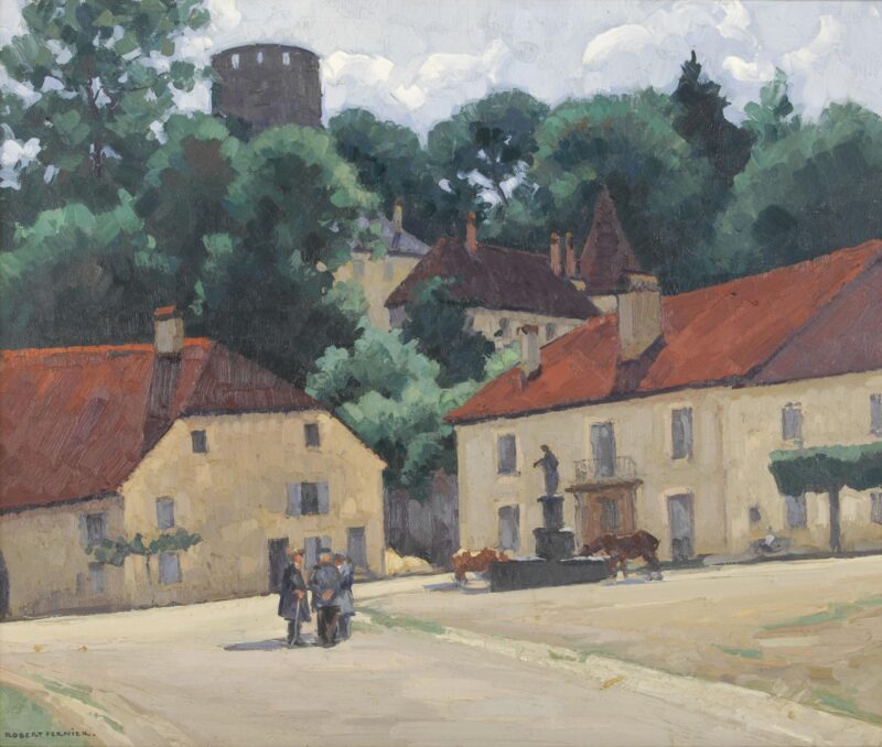 Place du village à Rupt-sur-Saône