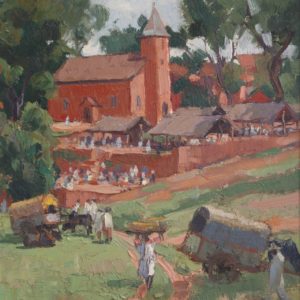 L’église et le marché de Masindray (Tananarive)