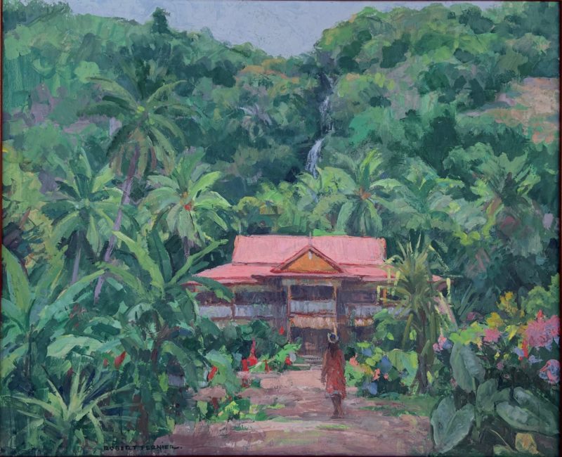 Paysage tahitien Tautira