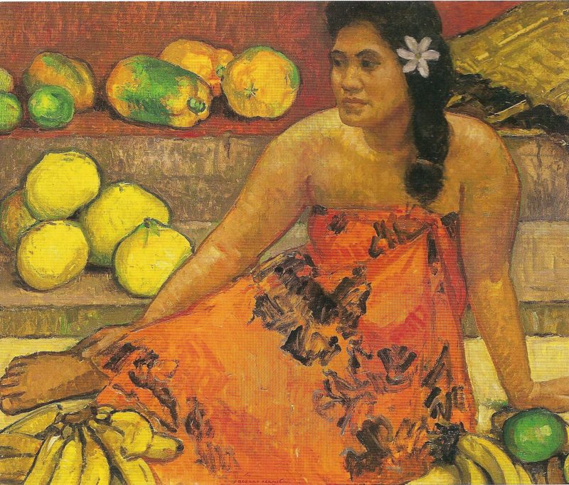 Tahitienne au marché